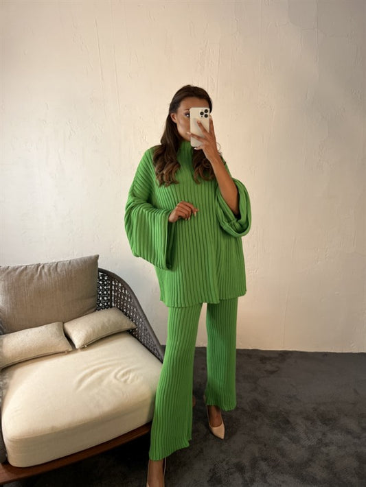 Set πλεκτό πράσινο