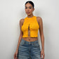 Crop top πορτοκαλί