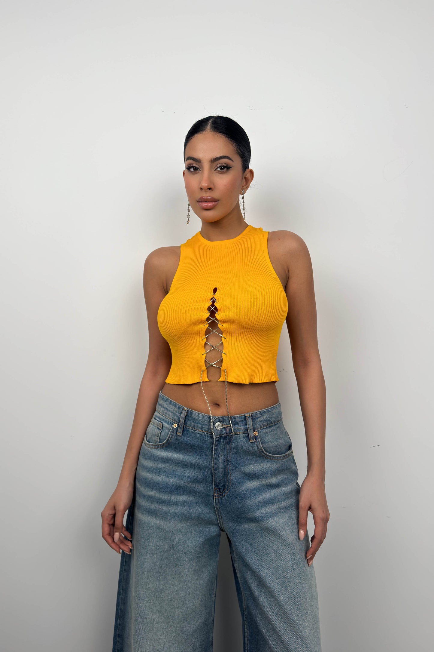 Crop top πορτοκαλί