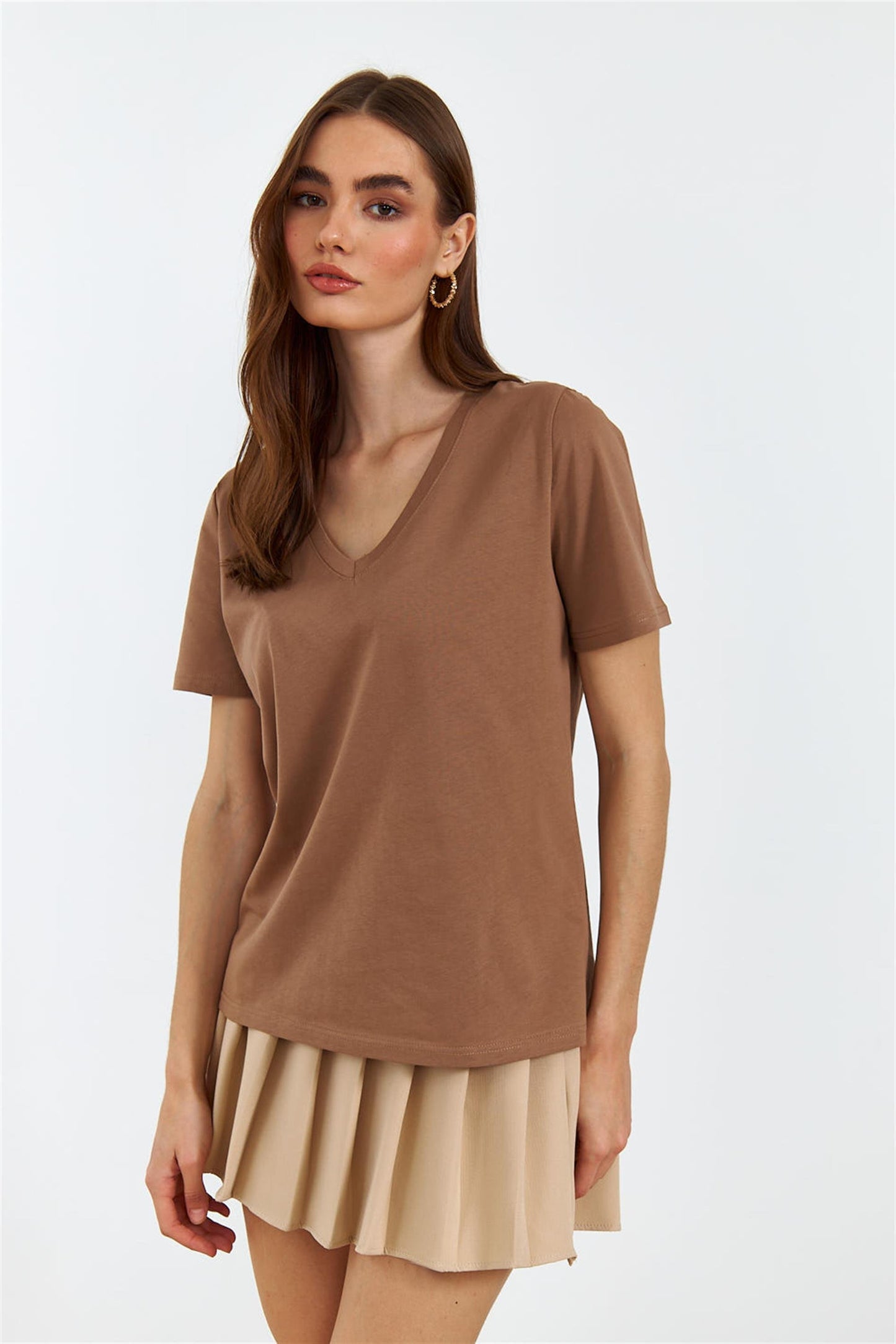 T-Shirt καφέ